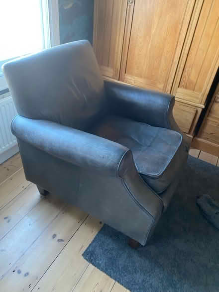 Photo of free 1 Laura Ashley Leather Armchair (Muswell Hill, London N10) #1
