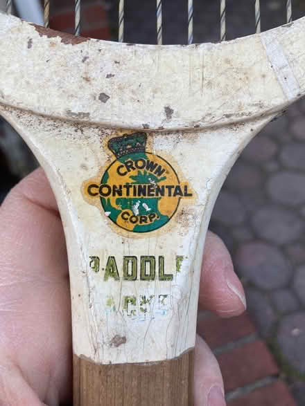 Photo of free Ancient paddle racquet (10470 Woodlawn) #2