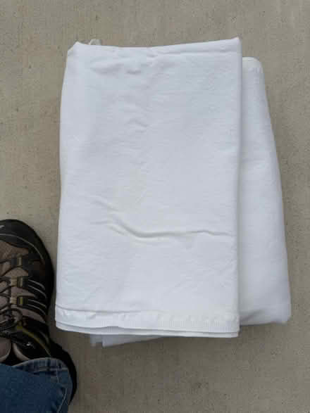 Photo of free Large amount of Soft, White Fabric (Darien - near 75th x Cass Ave.) #1
