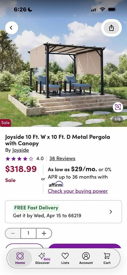 Photo of free Metal Patio Pergola (Lenexa near 87th & 435.) #2