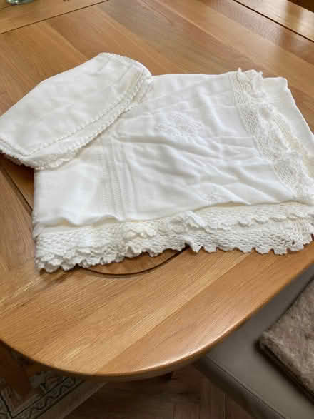 Photo of free Cream coloured table cloth (Noctorum CH43) #1