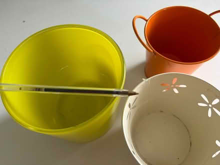 Photo of free 3 plant pot holders, 2 smaller ones (Longbarn WA2) #2