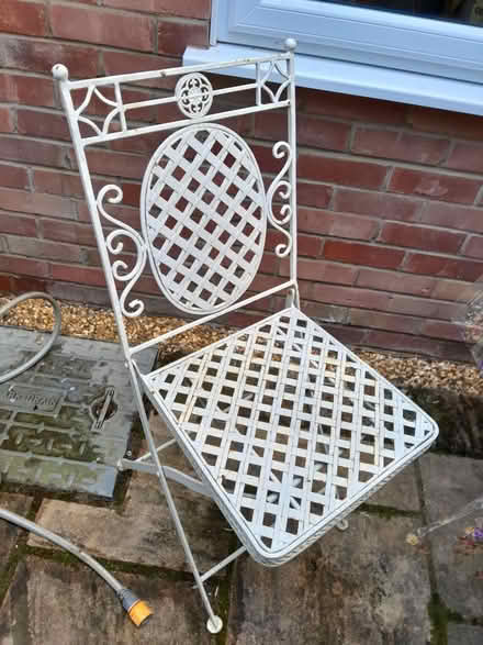 Photo of free Two cast iron garden chairs (Earley RG6) #2