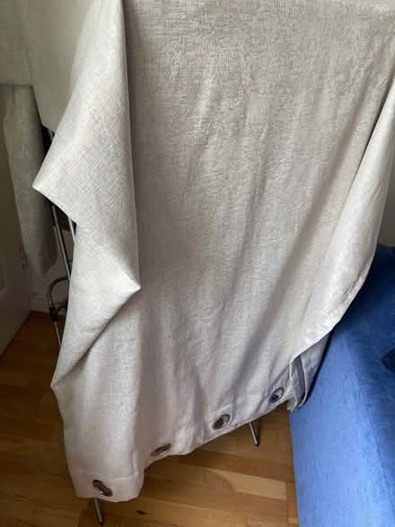 Photo of free Beige blackout eyelet curtains (Swords) #1