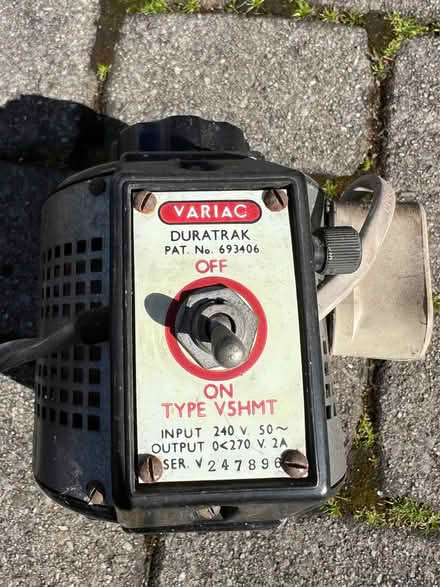 Photo of free Variac mains variable transformer (BA2) #3