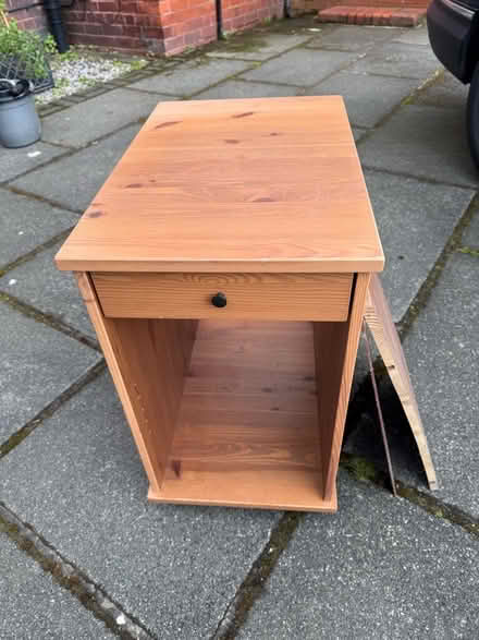 Photo of free Computer cupboard on castors (Formby L37) #1