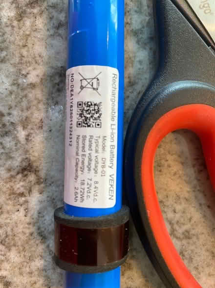 Photo of free 12x cylindrical Li-ion batts (Concord -Colony Park) #1