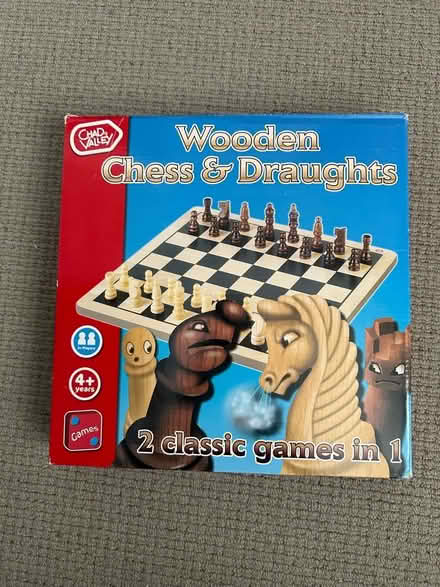 Photo of free Wooden chess / draughts game (Edenbrook GU51) #1