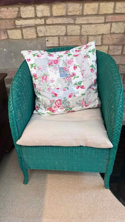 Photo of free Green cane chair (Cambridge/Royston) #2