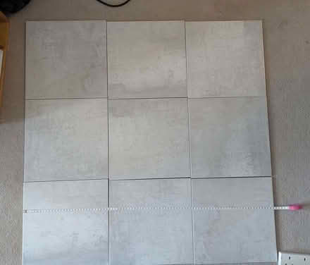 Photo of free 9 x grey ceramic tiles. each 30cm x 30cm (Slateford EH14) #1