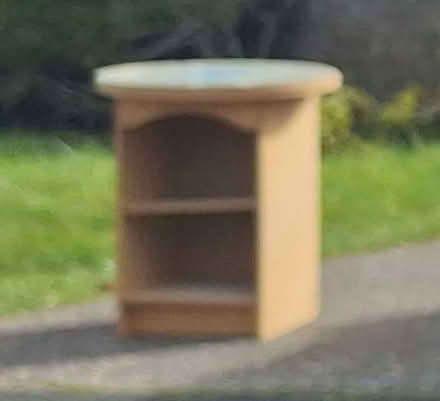 Photo of free Small glass top table and shelves (Navenby LN5) #2
