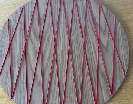 Photo of free Circular wooden notice board (Barkham RG41) #1