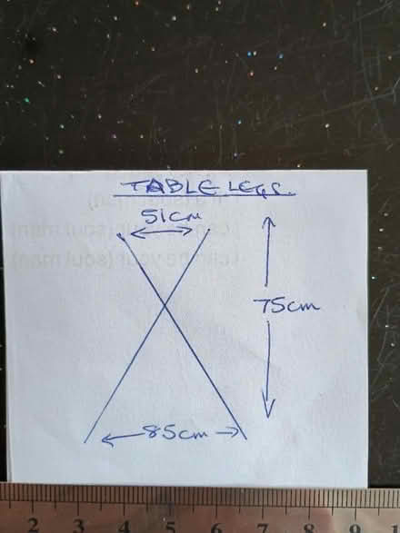 Photo of free Metal bistro table legs (Stone Cross BN23) #3