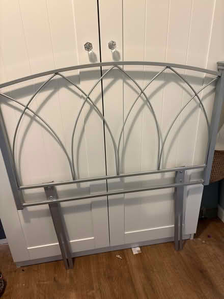 Photo of free Single Metal headboard (Cherry Hinton) #1