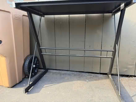 Photo of free Small, sturdy metal folding table (1075 Valencia Avenue) #2
