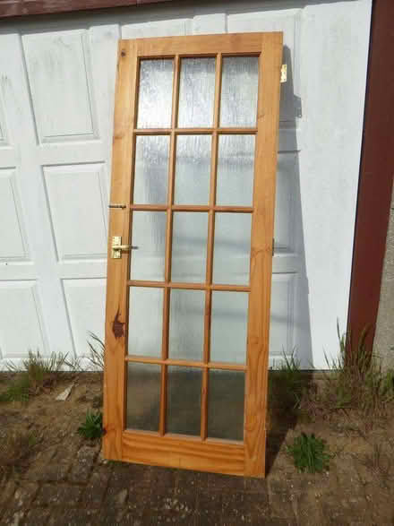 Photo of free Wooden door with glass panels (IP12) #2