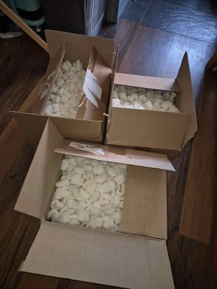 Photo of free 3x boxes of packing peanuts (Norton Hammer S8) #1