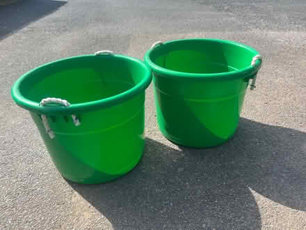 Photo of free Giant buckets (Fairfield Park (SG5)) #1