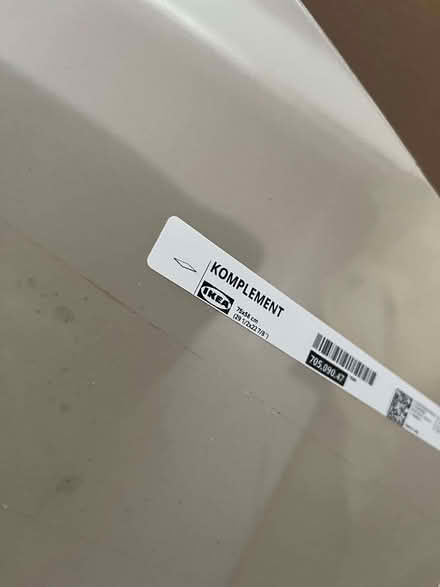 Photo of free 18 beige ikea shelves for PAX wardrobe with slight damage (Balham SW12) #2