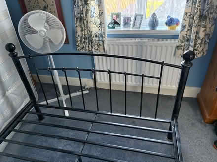 Photo of free Double bed metal frame (Addlestone KT15) #2