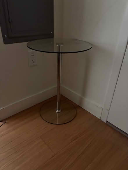 Photo of free Glass and metal side table (Windsor Terrace) #1