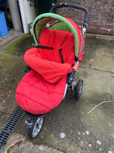 Photo of free 3 wheel buggy pushchair red all terrain (Penrith CA11) #1