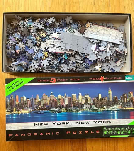 Photo of free NY Skyline jigsaw glow puzzles (Lawrence Expwy & Monroe Street) #3