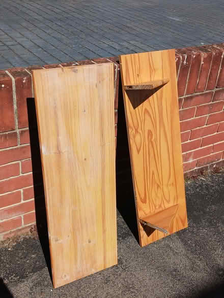 Photo of free Deep Wooden Wall Shelves 30cm deep x 89 cm wide (Kempshott RG22) #1