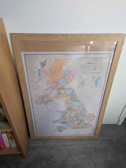 Photo of free Big frame with UK map (Irlams o' th' Height M6 7RR) #1