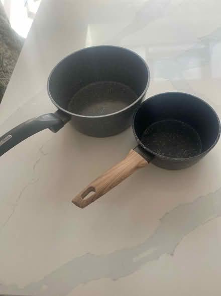 Photo of free 2 saucepans (Forest green) #1