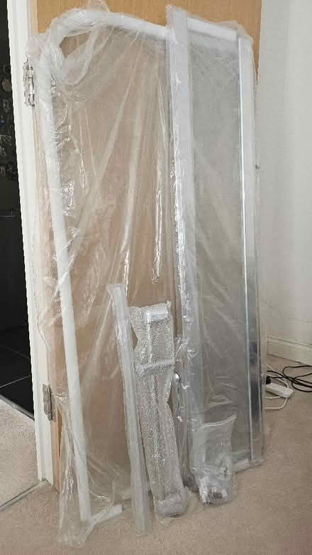 Photo of free Bath/Shower Pivot Glass Screen Door + Shower Riser Rail - Mu (Colindale NW9) #2