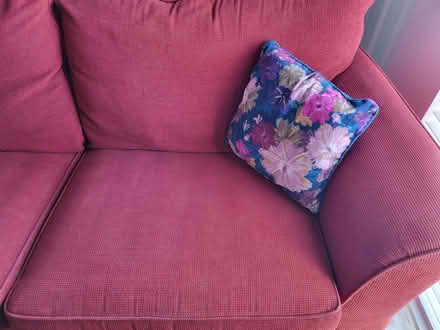 Photo of free Red Sofa & 2 Chairs (Albany NE37) #1