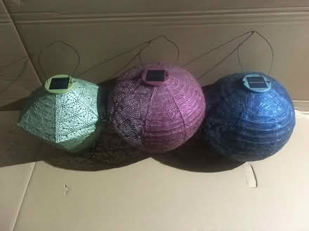 Photo of free Garden outdoor Solar LED Lanterns. (Exhall CV7) #1
