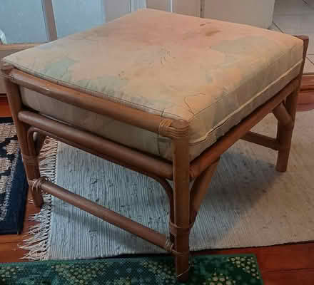 Photo of free Rattan ottoman (Norwood) #1