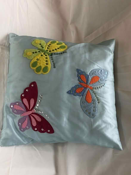 Photo of free Small Cushion (Butterflies) (Harrogate HG2) #1