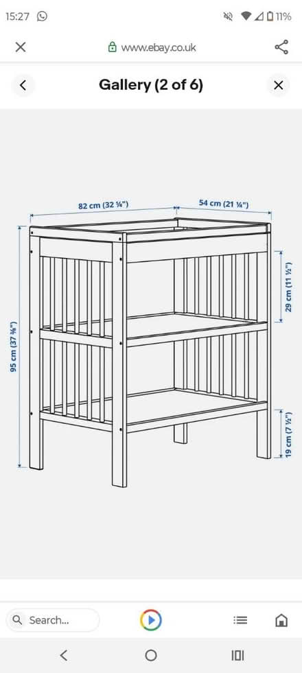 Photo of free White IKEA baby changing unit (Belle vale L27) #2