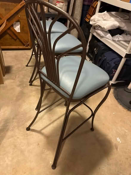Photo of free 3 metal barstools (Near Jamestown Elementary) #2
