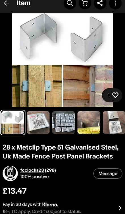 Photo of free Metclip fence clips Type 51 (Yatton Keynell SN14) #4