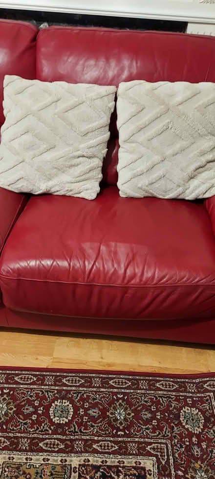 Photo of free Red sofas 3 seater and 2 seater (Kenton HA3) #2