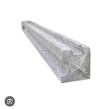 Photo of free 9’ concrete slotted end/corner post (Po12) #1