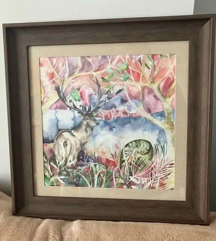 Photo of free Stag painting (framed) (Waddon) #1