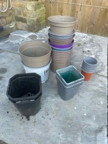 Photo of free Plastic plant pots - various sizes (W13) #1