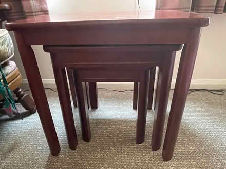 Photo of free Nest of tables, solid wood (Oxford, Cowley Road area OX4 1) #1