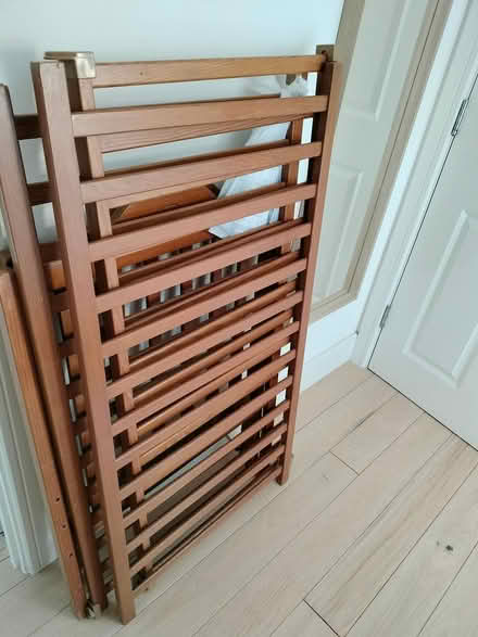 Photo of free Wooden cot with mattress (Woking GU21) #1