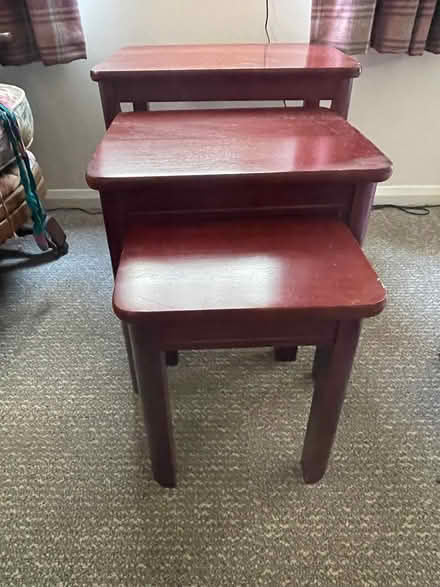 Photo of free Nest of tables, solid wood (Oxford, Cowley Road area OX4 1) #3