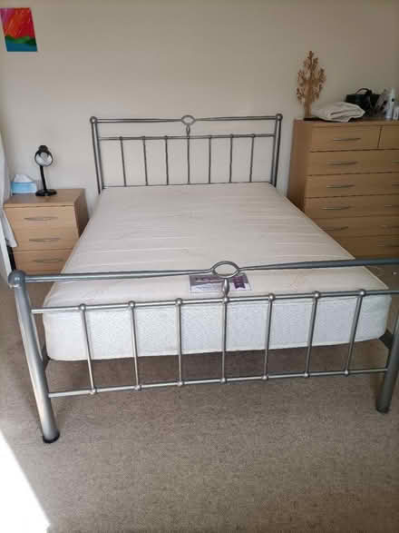 Photo of free Double bed with mattress (Bucklesham) #2