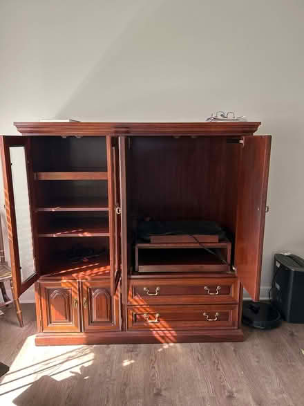 Photo of free Cherry wood entertainment center (Elyria Ohio) #2