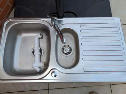 Photo of free Stainless steel double sink and tap (Nottingham) #2