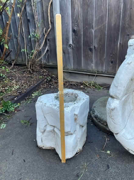 Photo of free 3-piece Bird Bath, Concrete (near the Cupertino Library) #2
