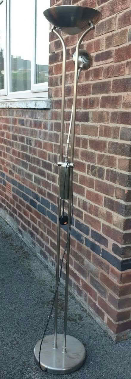 Photo of free Standing lamp - silver/chrome (Manor Park S2) #1